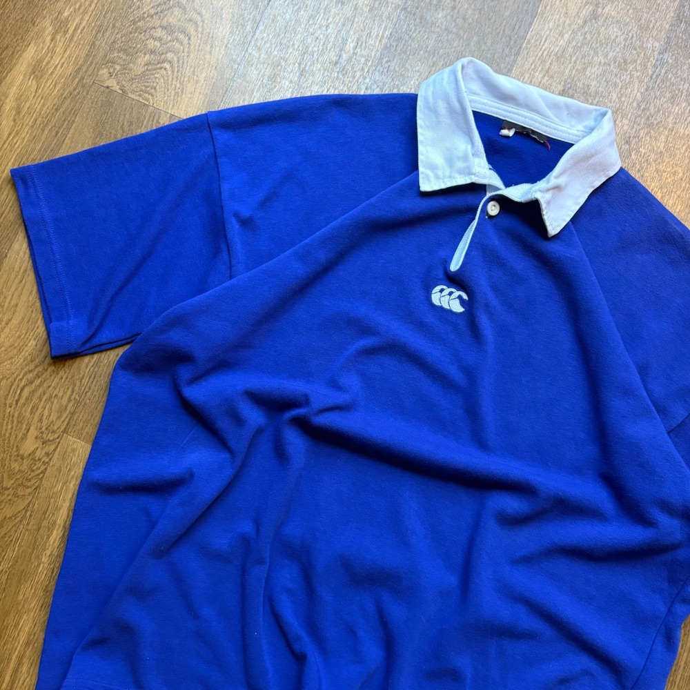 Vintage 1990's Sportswear Bloke Core Canterbury Center Logo Rugby Polo Shirt